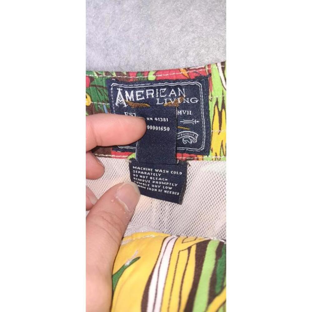NWT! American Living Swim Trunks Mens Size M Brown Pina Cape Neddick Island 100% - Picture 8 of 12